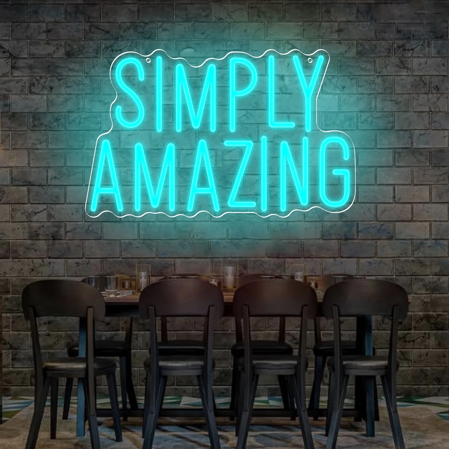 Home Gym Neon Sign - Enseigne néon incroyable avec citation motivante,