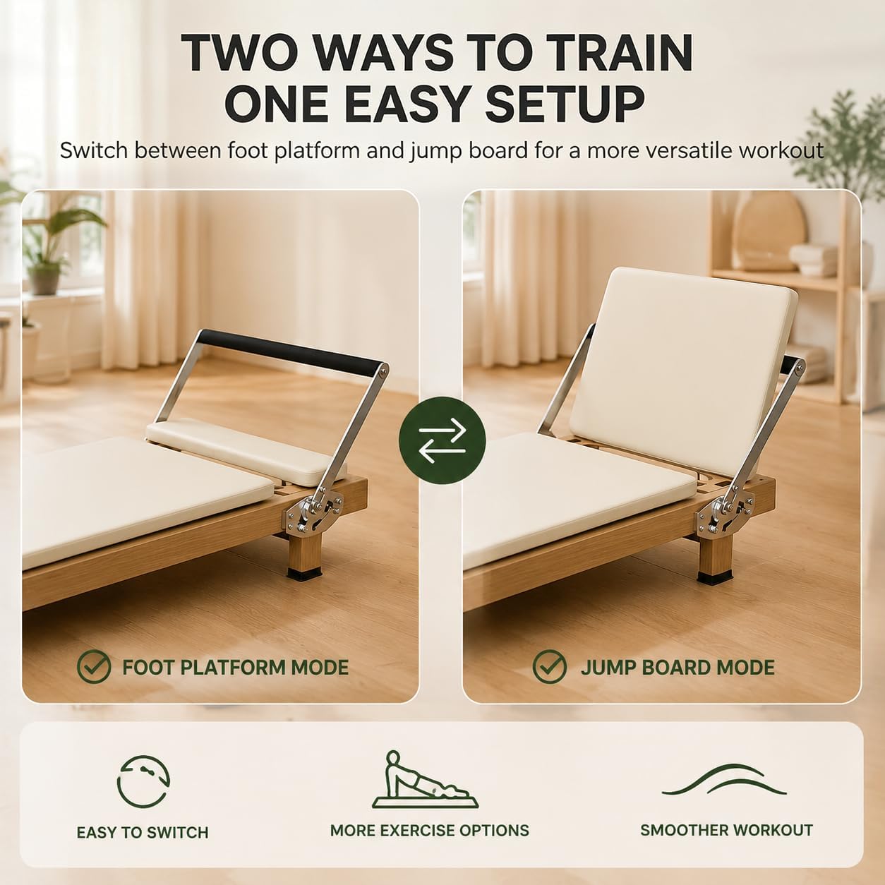 Reformer de Pilates pliable, m - Leg Home Gym Workout avis et prix